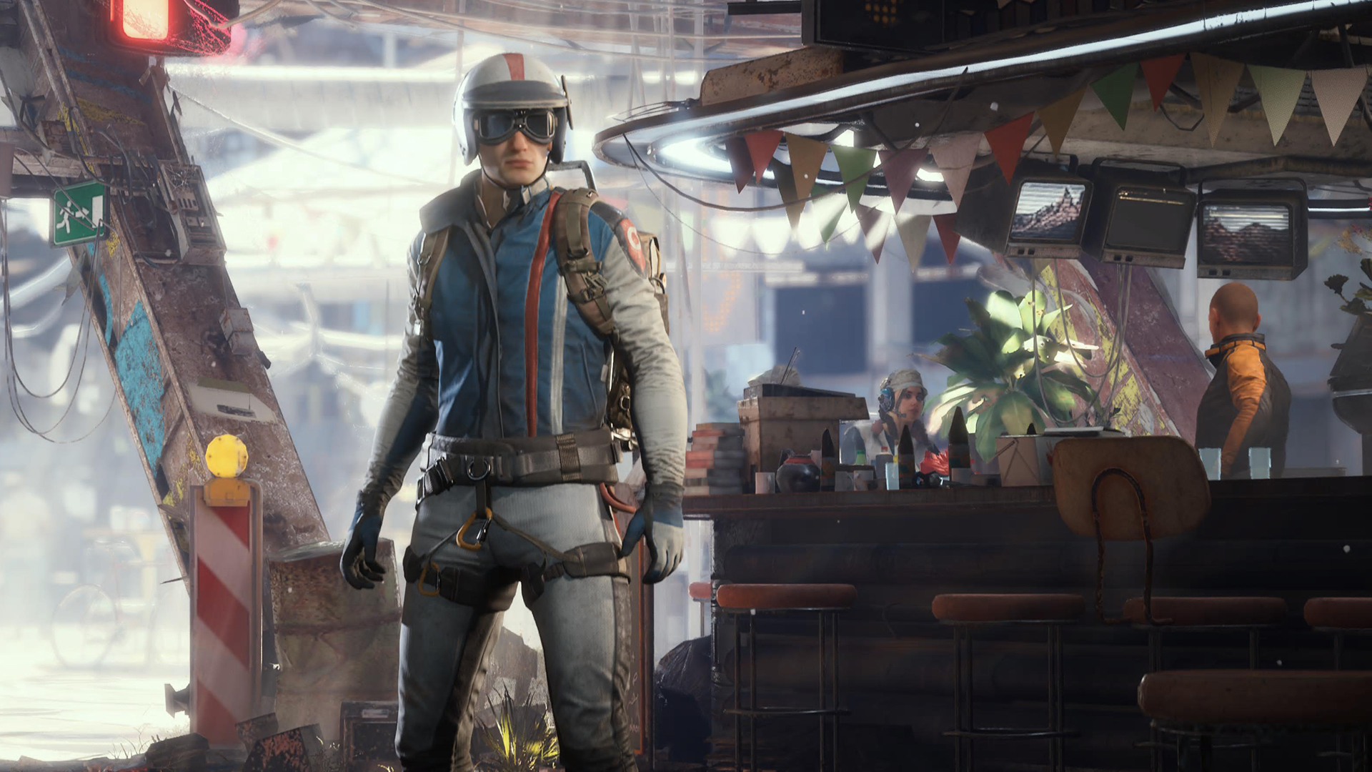 A player in the hub of Arc Raiders