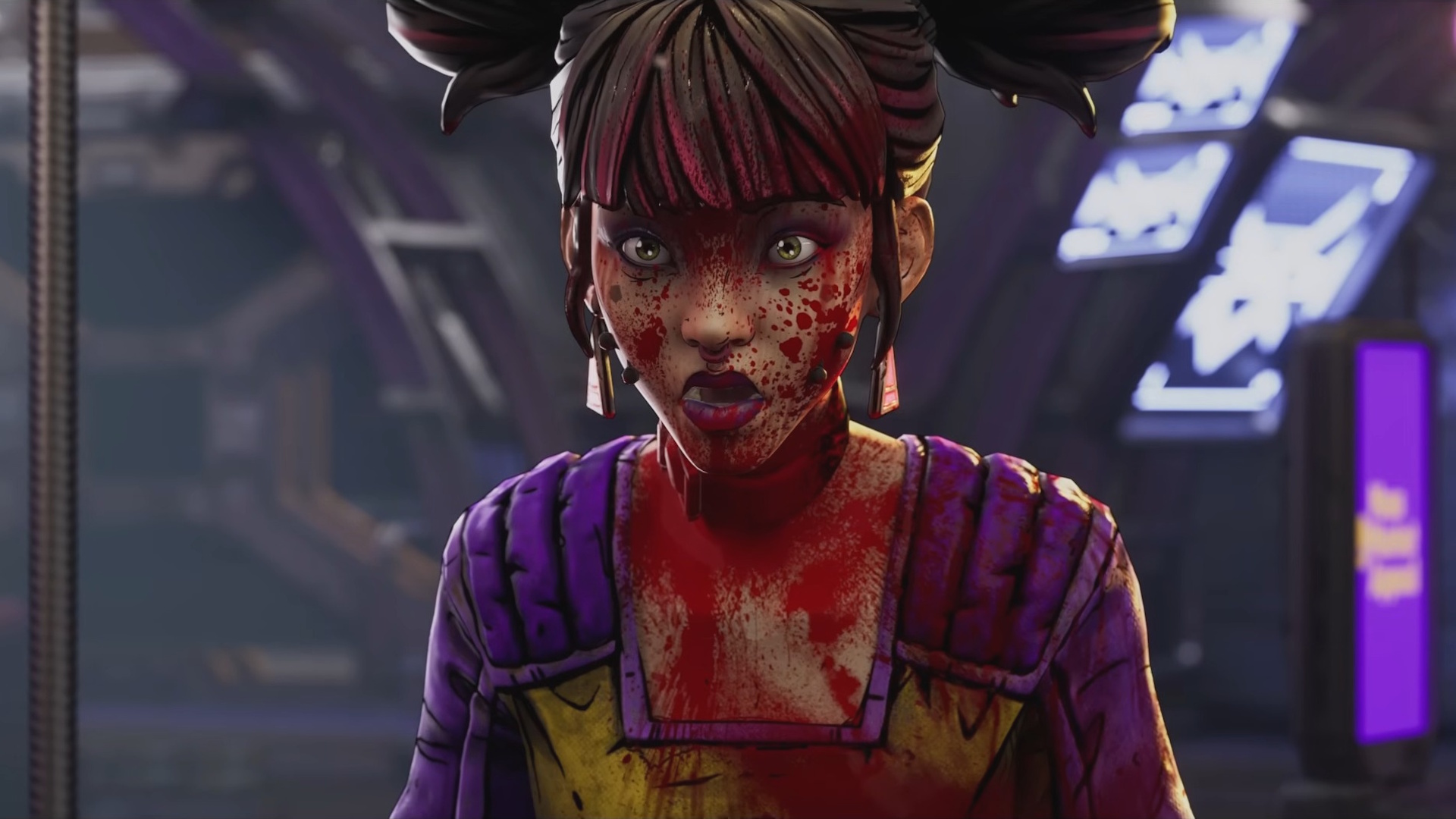 Borderlands 4 trailer Vex covered in blood